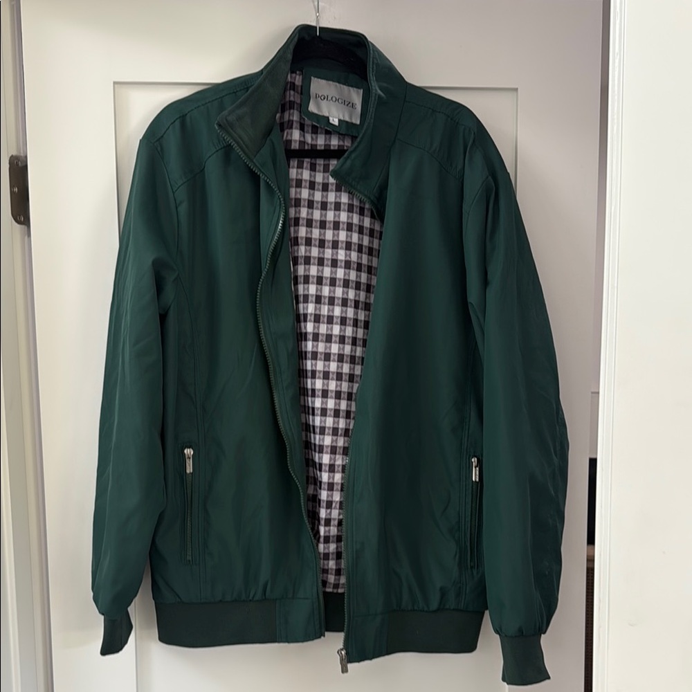Pologize green zip up jacket